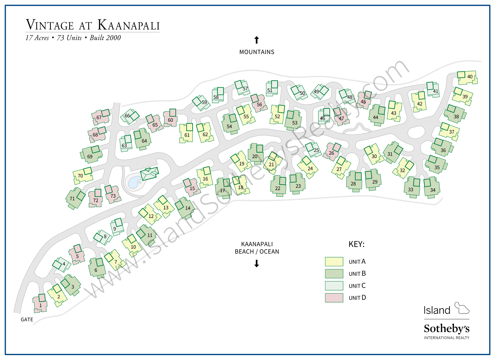 Map of the Vintage at Kaanapali